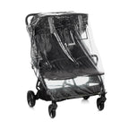 Carucior gemeni pliabil Twinside, Jane, Pliere rapida cu o mana, De la nastere pana la 22 Kg, Cu huse pentru ploaie, Spatare independente, Cu suspensii, Conform cu EN 1888-2:2018+A1:2023, Coal
