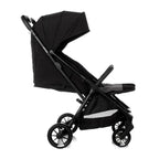 Carucior gemeni pliabil Twinside, Jane, Pliere rapida cu o mana, De la nastere pana la 22 Kg, Cu huse pentru ploaie, Spatare independente, Cu suspensii, Conform cu EN 1888-2:2018+A1:2023, Coal