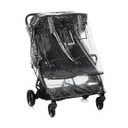 Carucior gemeni pliabil Twinside, Jane, Pliere rapida cu o mana, De la nastere pana la 22 Kg, Cu huse pentru ploaie, Spatare independente, Cu suspensii, Conform cu EN 1888-2:2018+A1:2023, Coal
