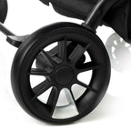 Carucior gemeni pliabil Twinside, Jane, Pliere rapida cu o mana, De la nastere pana la 22 Kg, Cu huse pentru ploaie, Spatare independente, Cu suspensii, Conform cu EN 1888-2:2018+A1:2023, Coal