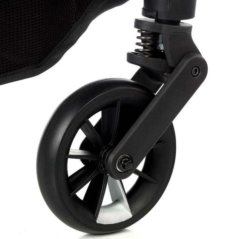 Carucior gemeni pliabil Twinside, Jane, Pliere rapida cu o mana, De la nastere pana la 22 Kg, Cu huse pentru ploaie, Spatare independente, Cu suspensii, Conform cu EN 1888-2:2018+A1:2023, Coal