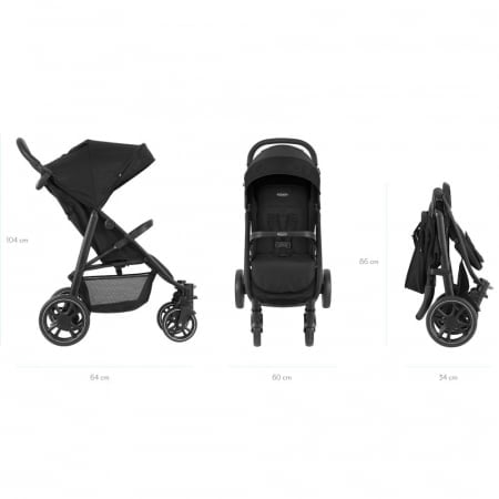 Carucior Graco EeZeFold Steeple Gray