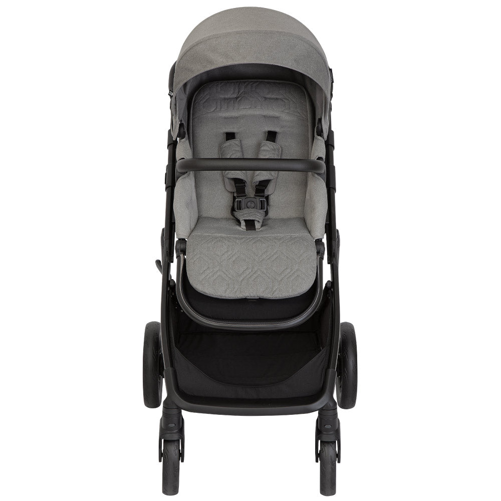 Graco - Carucior pentru copii multifunctional 3 in 1 Near2Me DLX Ash (Carucior Near2Me DLX + Landou Near2Me DLX + Scoica SnugLite)