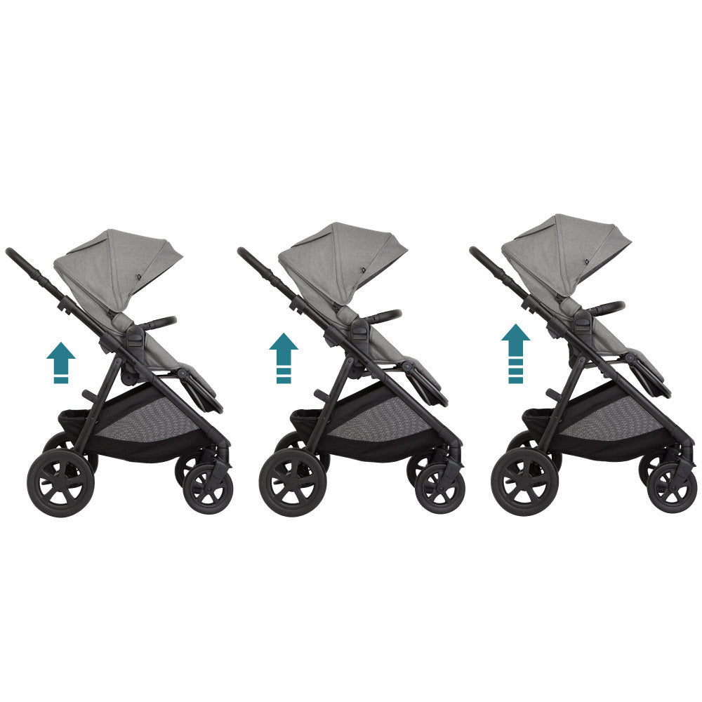 Graco - Carucior pentru copii multifunctional 3 in 1 Near2Me DLX Ash (Carucior Near2Me DLX + Landou Near2Me DLX + Scoica SnugLite)