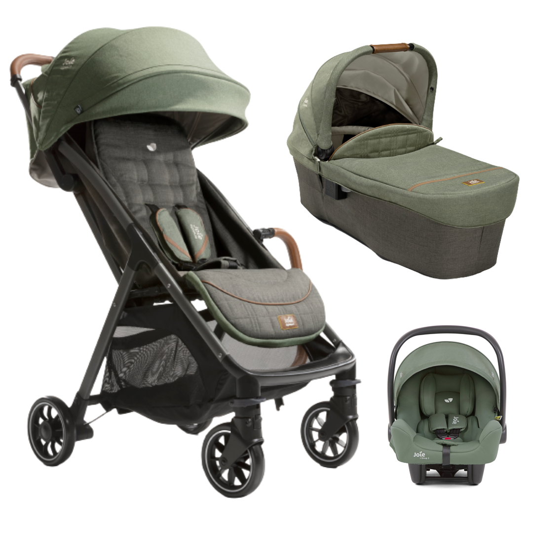 Pachet 3 in 1 Joie Parcel cu landou si scoica i-Snug 2
