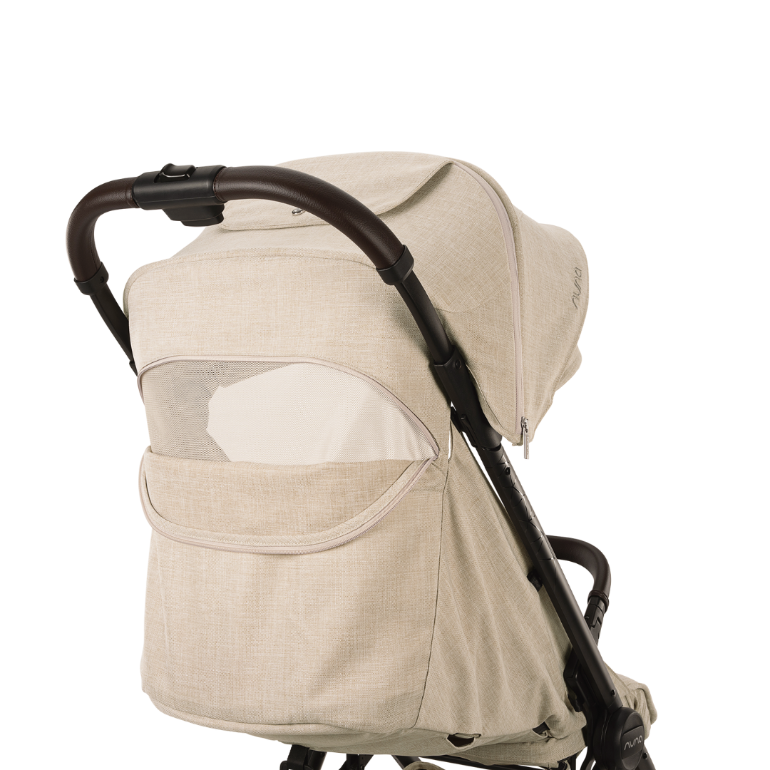Nuna x BMW - Carucior ultracompact cu pliere automata TRVL lx, bej Mica