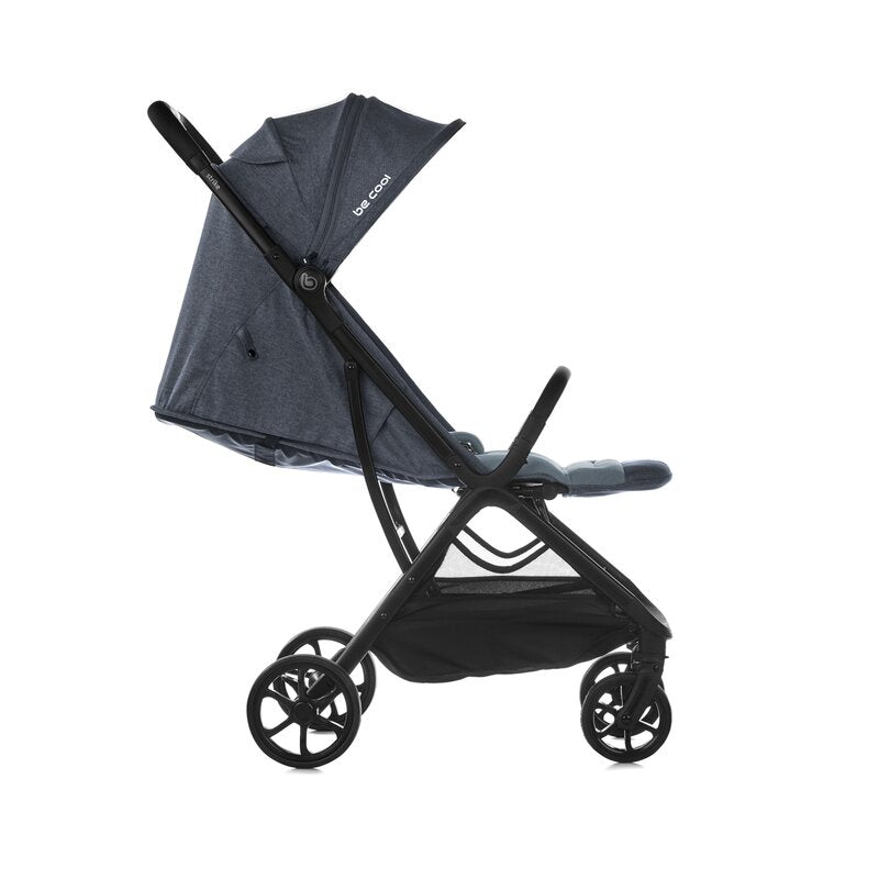 Carucior sport, Be Cool, Strike, Cu pliere automata, Roti cu suspensii, De la nastere pana la 22 Kg, 6.88 Kg, Be Azure