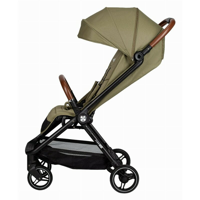 Carucior sport, FreeON, Bold, Pliabil automat, Roti cu suspensii, De la nastere pana la 22 kg, Cu spatar reglabil in 3 pozitii, Green Army