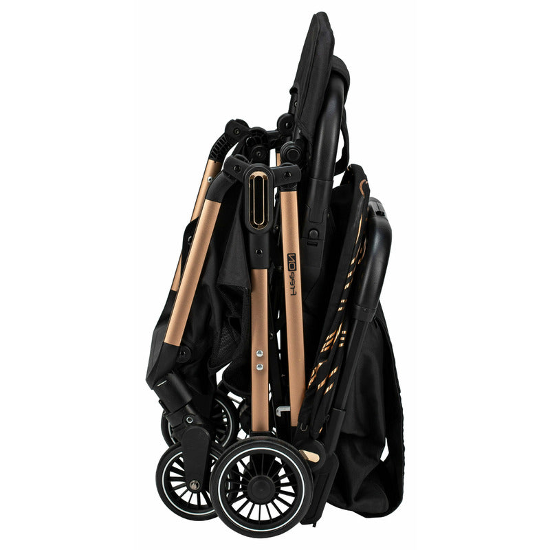 Carucior sport, FreeON, Unique, Pliabil automat, Spatar reglabil, Suport pentru sticla, 6.6 Kg, Conform cu standardul european de securitate EN 1888-2:2018, Gold Rose