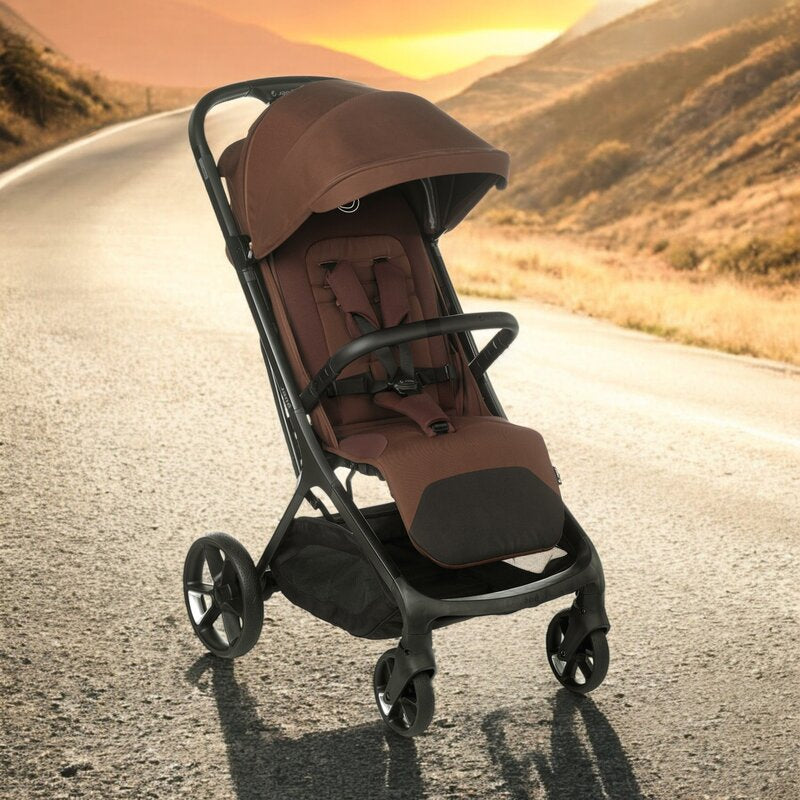 Carucior sport, Jane, Akira, Pliabil automat, Tehnologie inovatoare One-Hand Folding, 0 - 22 kg, Din aluminiu, Capotina impermeabila UPF 50+, Husa ploaie, Conform cu EN 1888-1:2018+A1:2022, Argile