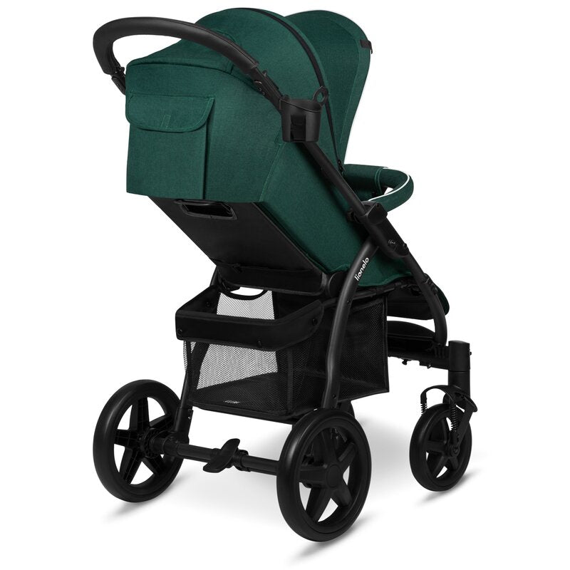 Carucior sport, Lionelo, Annet Plus, De la nastere, Cu accesorii si capotina XXL reglabila, 0 - 22 Kg, Conform cu standardele europene de securitate EN1888-1 si EN1888-2, Verde