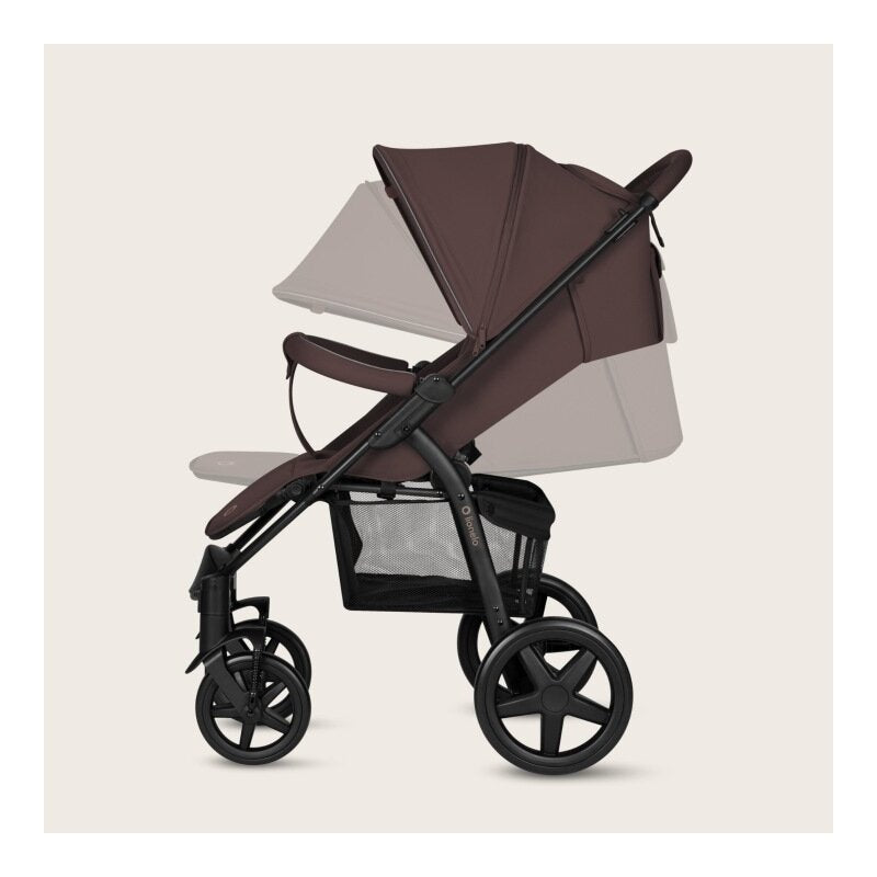 Carucior Sport Lionelo Annet Plus 0-22 kg Roti EVA Amortizoare Capotina XXL Maro