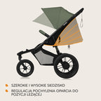 Carucior sport Lionelo Azura, Verde