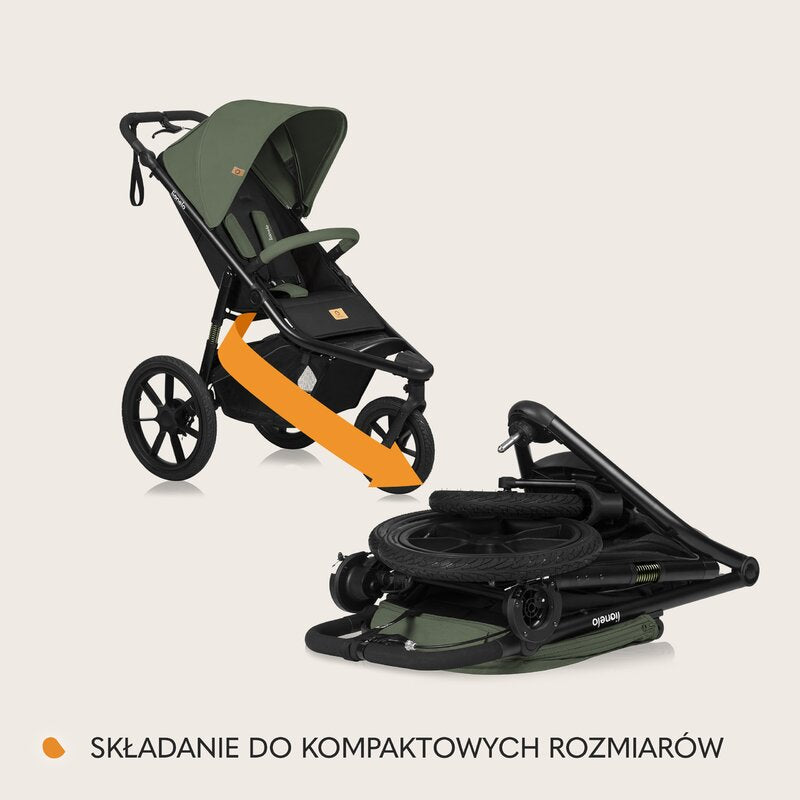 Carucior sport Lionelo Azura, Verde