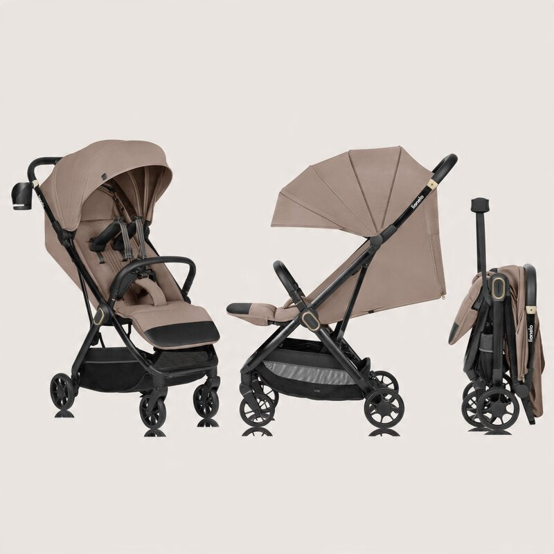 Carucior sport Lionelo Bess, Bej - roti EVA