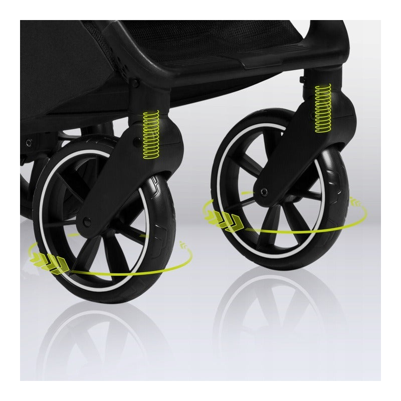 Carucior sport, Lionelo, Cloe, Cu accesorii, Cadru din aluminiu, Pana la 22 kg, Usor, Pliere compacta pentru avion, cu o singura mana, Ideal pentru toate tipurile de suprafete, 6 luni+, Maro
