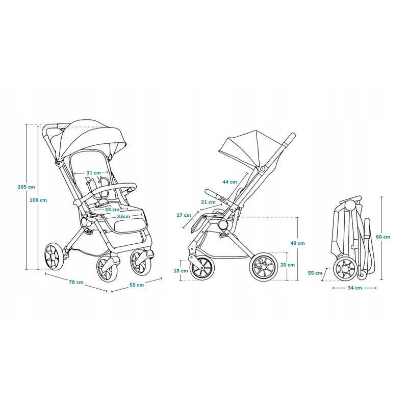 Carucior sport Lionelo Cloe, Maro