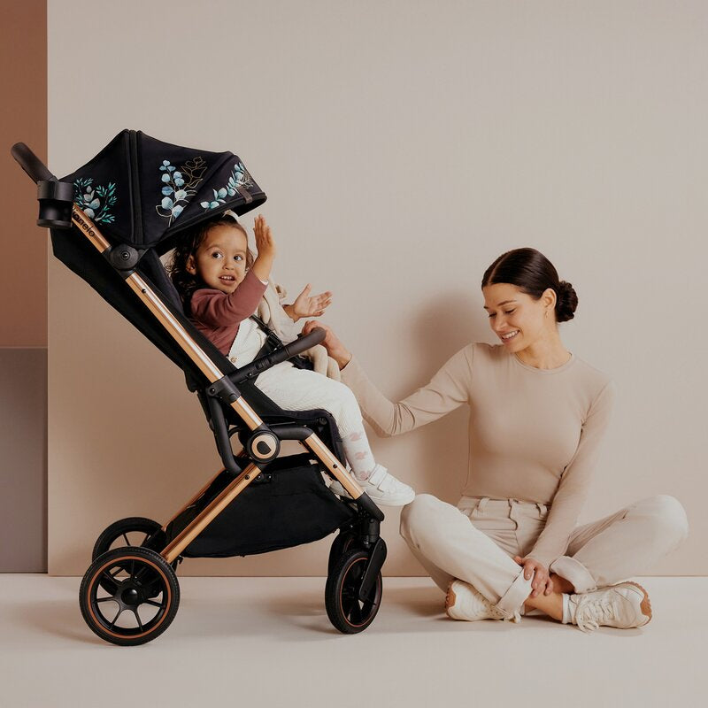 Carucior sport Lionelo Cloe Golden Moments, Negru