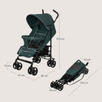 Carucior sport Lionelo Elia, Verde Grafit
