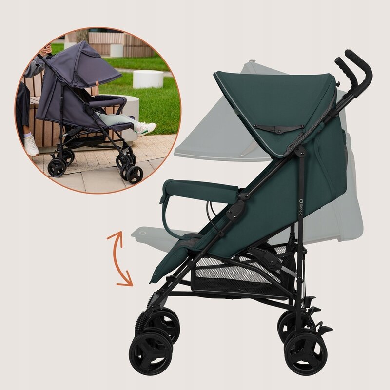 Carucior sport Lionelo Elia, Verde Grafit