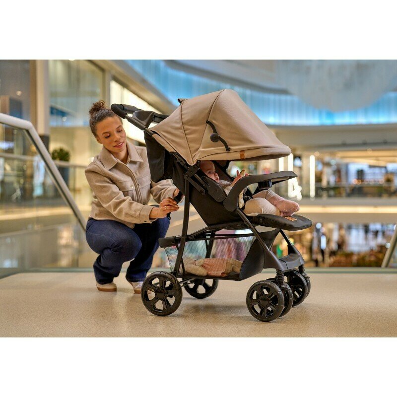 Carucior sport Lionelo Emma Plus Beige Latte – vedere din spate