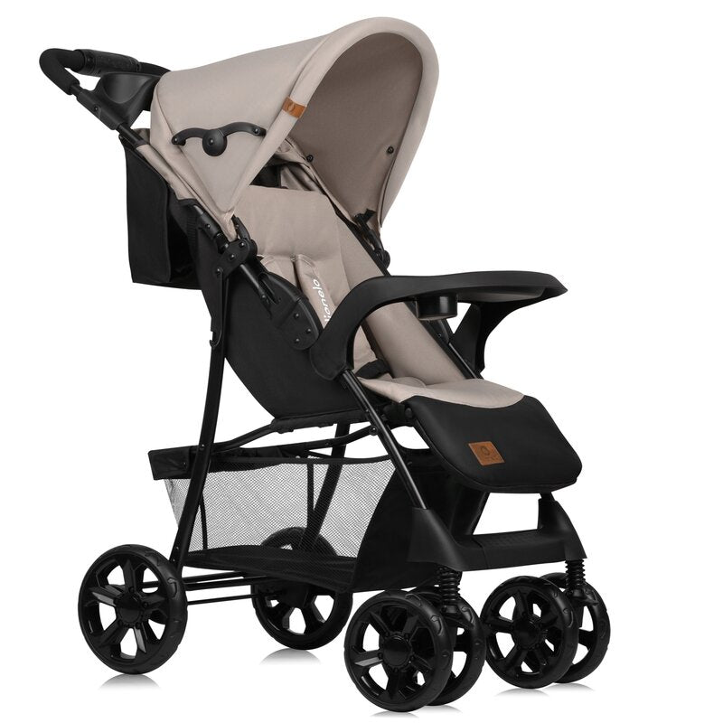 Carucior sport Lionelo Emma Plus Beige Latte – geanta pentru parinti