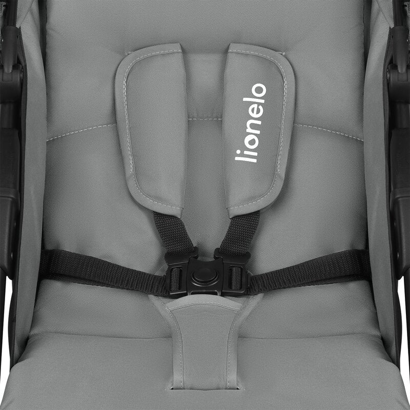 Carucior sport Lionelo Emma Plus Grey Dove – centura de siguranta