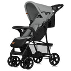 Carucior sport Lionelo Emma Plus Grey Dove – vedere din fata si lateral