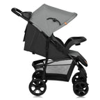 Carucior sport Lionelo Emma Plus Grey Dove – profil cu spatar reglabil