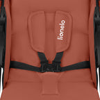 Carucior sport Lionelo Emma Plus Coral Pink – centura de siguranta