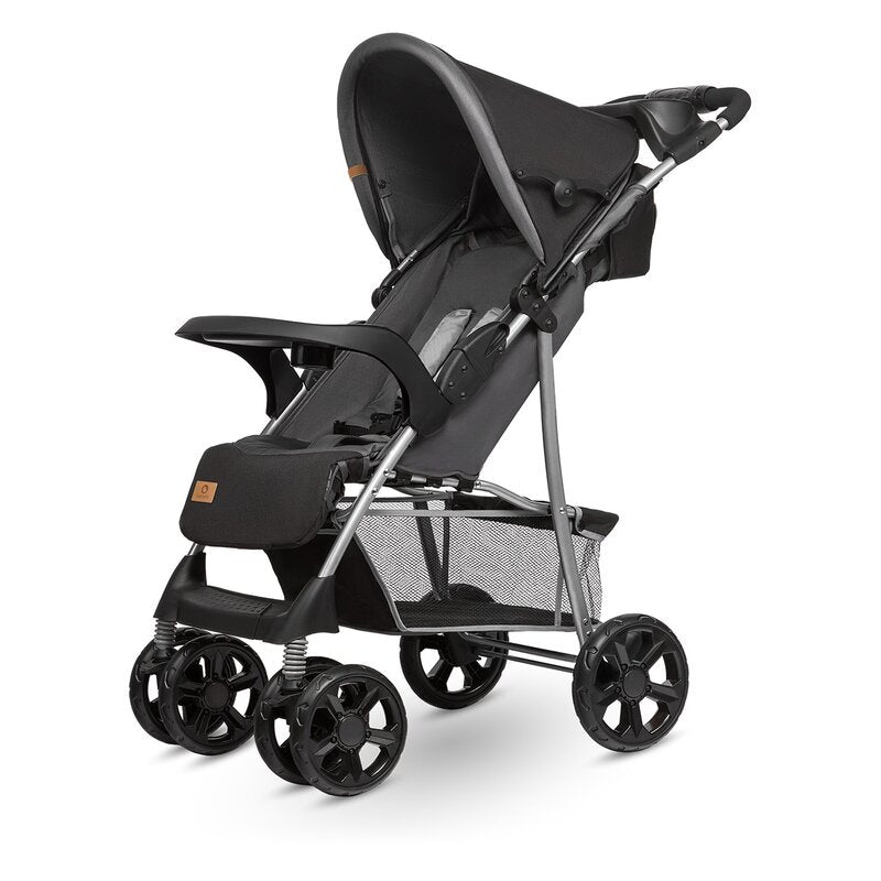 Carucior sport, Lionelo, Emma Plus, Cu tavita, 2 Suporturi pentru pahar, Geanta accesorii, Conform cu standardul european de securitate EN1888-1, Stone