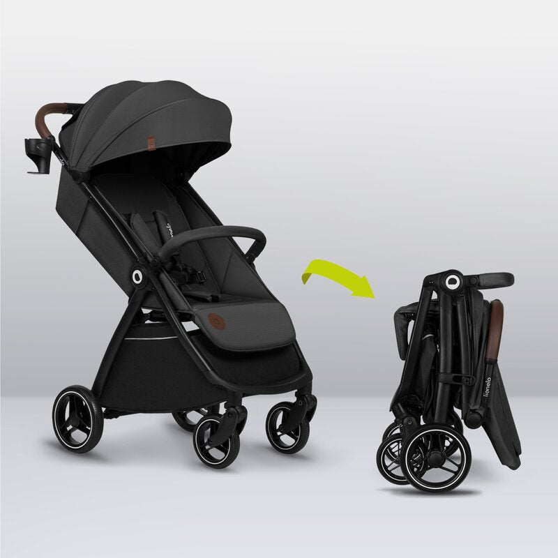 Carucior Sport Lionelo Ingrid Capota UPF50+ Pliere Automata 22 kg Gri