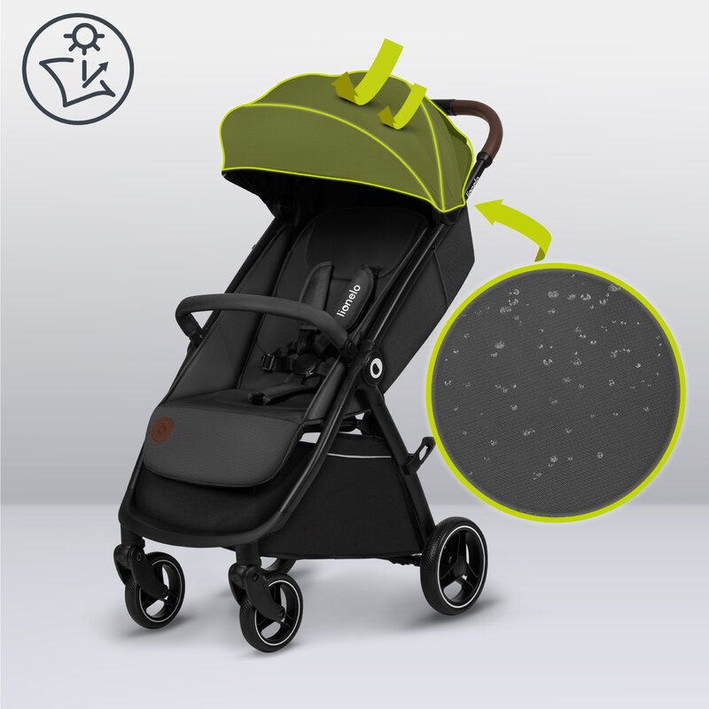 Carucior Sport Lionelo Ingrid Capota UPF50+ Pliere Automata 22 kg Gri