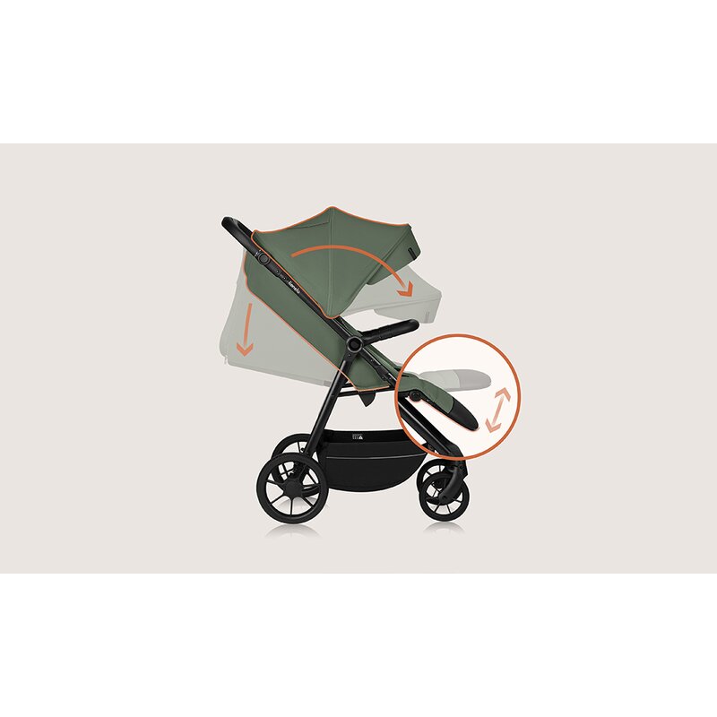 Carucior sport Lionelo Iva, Verde