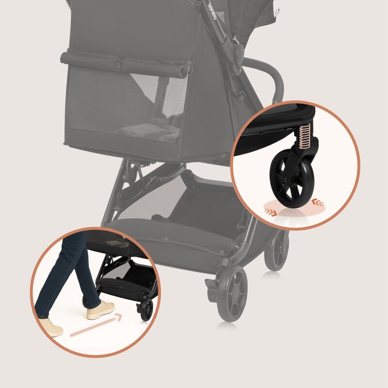 Carucior sport Lionelo Julie Air, Negru Onyx