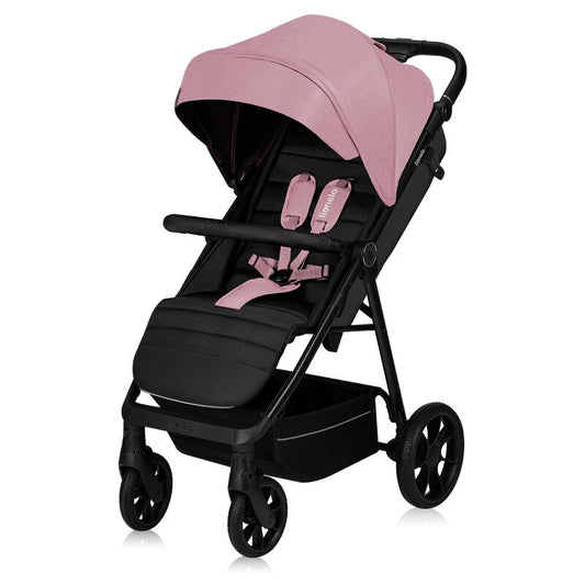 Carucior Sport Lionelo Mira Maner Reglabil Spatar 3 Pozitii 22kg Roz