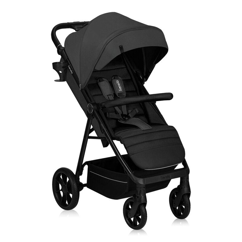 Carucior Sport Lionelo Mira Maner Reglabil 5 Pozitii Pana la 22 kg Gri