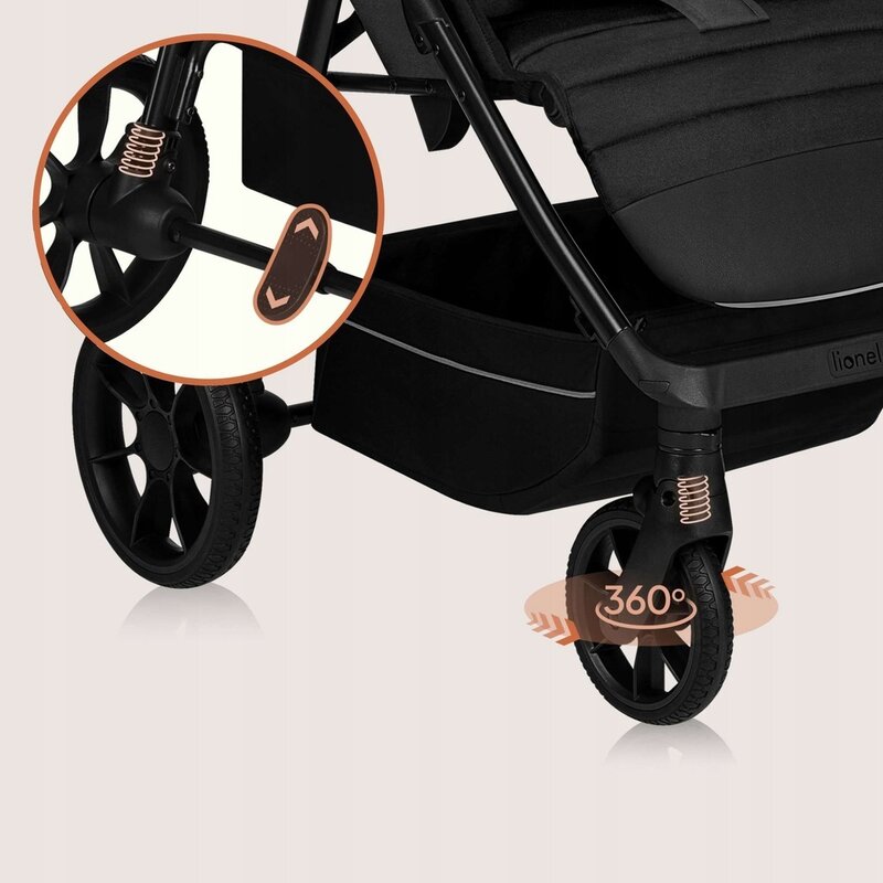 Carucior Sport Lionelo Mira Maner Reglabil Spatar 3 Pozitii 22kg Roz