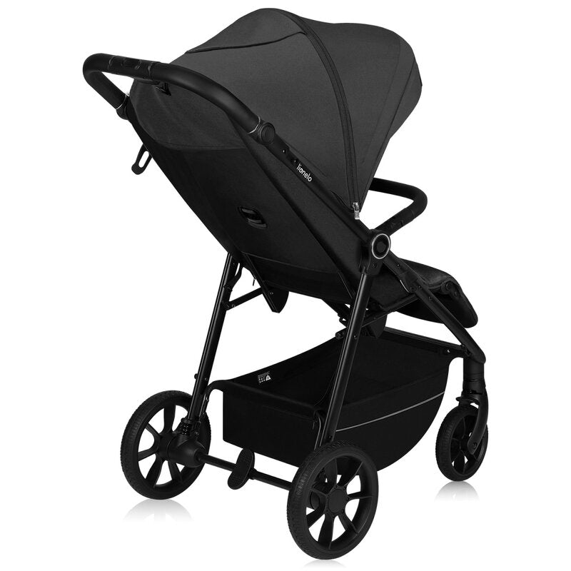 Carucior Sport Lionelo Mira Maner Reglabil 5 Pozitii Pana la 22 kg Gri