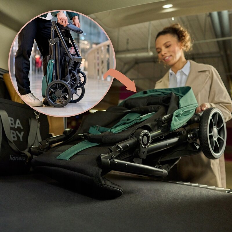 Carucior Sport Lionelo Mira Maner Reglabil Spatar 3 Pozitii 22kg Roz