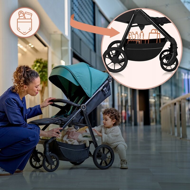 Carucior Sport Lionelo Mira Maner Reglabil Spatar 3 Pozitii 22kg Roz