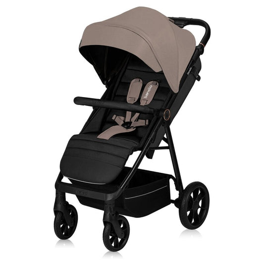 Carucior Sport Lionelo Mira Maner Reglabil Spatar 3 Pozitii 22kg Bej
