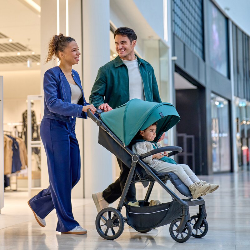 Carucior Sport Lionelo Mira Maner Reglabil 5 Pozitii Pana la 22 kg Gri