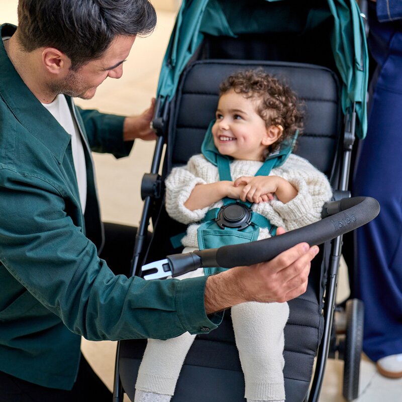 Carucior Sport Lionelo Mira Maner Reglabil Spatar 3 Pozitii 22kg Bej