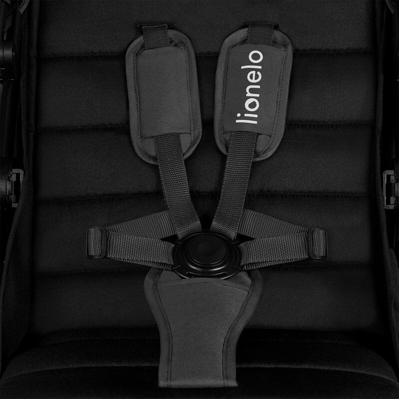 Carucior Sport Lionelo Mira Maner Reglabil 5 Pozitii Pana la 22 kg Gri