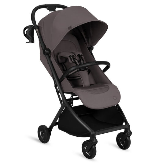 Carucior sport, Lionelo, Sia, 5.9 kg, Ultracompact, Pliere rapida cu o mana, Copertina UPF50+, Plasa de tantari si suport pentru biberon incluse, 6-48 luni, Sustine 22 kg, Bej Taupe