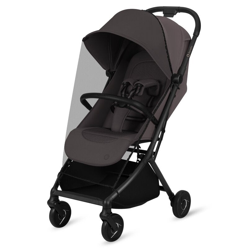 Carucior sport, Lionelo, Sia, 5.9 kg, Ultracompact, Pliere rapida cu o mana, Copertina UPF50+, Plasa de tantari si suport pentru biberon incluse, 6-48 luni, Sustine 22 kg, Bej Taupe