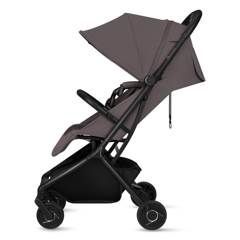Carucior sport, Lionelo, Sia, 5.9 kg, Ultracompact, Pliere rapida cu o mana, Copertina UPF50+, Plasa de tantari si suport pentru biberon incluse, 6-48 luni, Sustine 22 kg, Bej Taupe