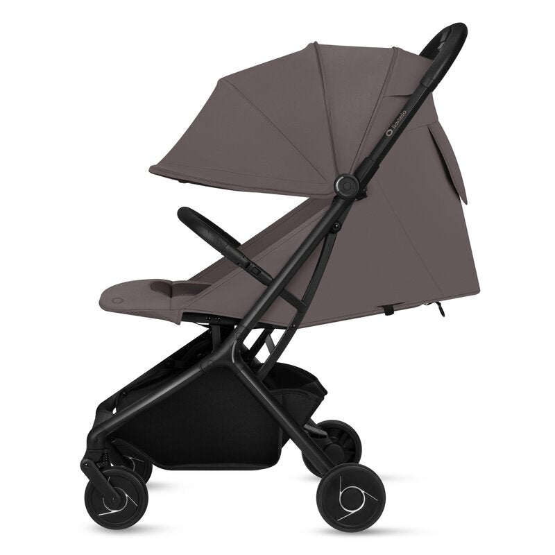 Carucior sport, Lionelo, Sia, 5.9 kg, Ultracompact, Pliere rapida cu o mana, Copertina UPF50+, Plasa de tantari si suport pentru biberon incluse, 6-48 luni, Sustine 22 kg, Bej Taupe