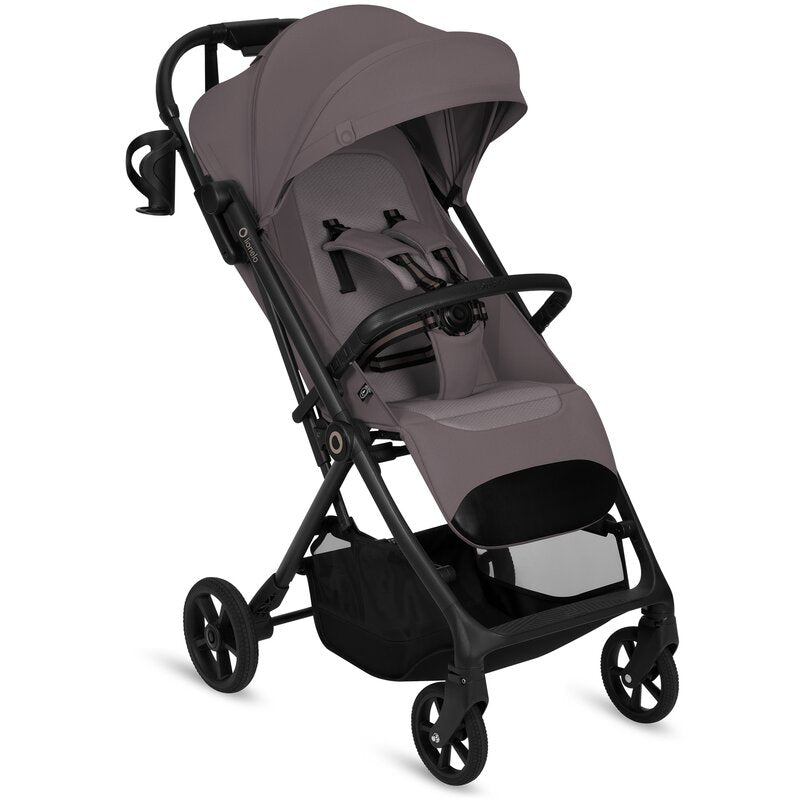 Carucior sport, Lionelo, Tansi, Pliere automata, Ultracompact, Manevrare cu o mana, Roti cu tehnologie GravelTech, Spatar si suport picioare reglabile, 6-48 luni, Sustine 22 kg, Bej Taupe